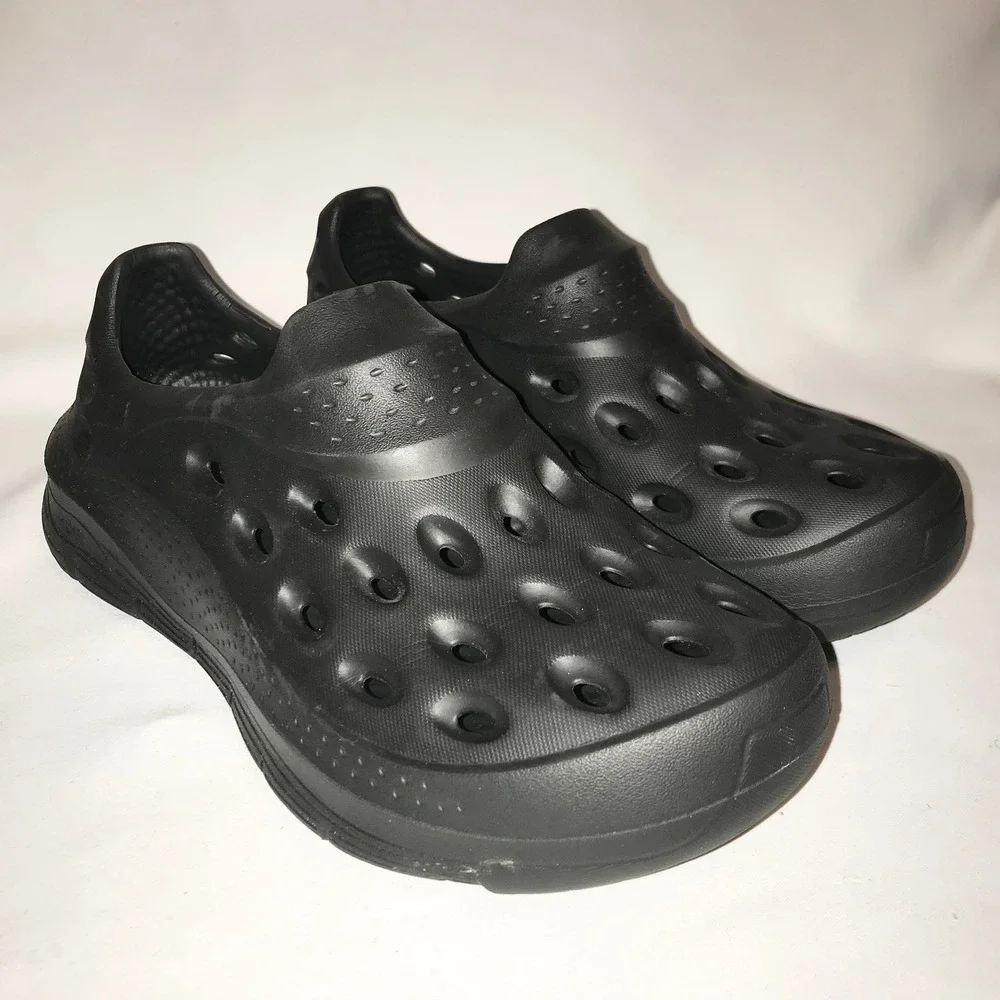 Skechers GO FOAM‎ Arch Fit Black Slip On Clogs Mens 9.5 Womens 11.5 Lux Foam